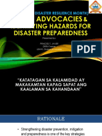 NDRM Advocacies & Identifying Hazards