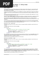 Excel VBA Course Notes 2 - Loops