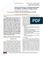 Effect of Wind Load On Structural Performance of Dimensionally Regular & Irregular High Rise Buildings With Different Outrigger Systems