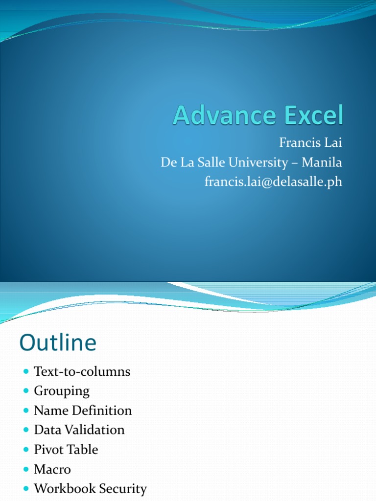 Excel Data Management Techniques | PDF | Microsoft Excel | Array Data Type