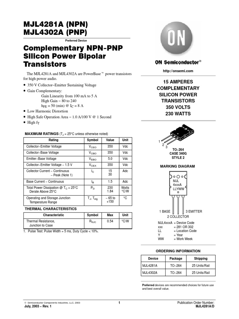 datasheet.pdf Bipolar Junction Transistor Semiconductors