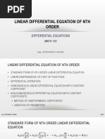 Lecture 4 - Differential Equation