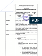 SPO Identifikasi PAsien Tanpa Identitas