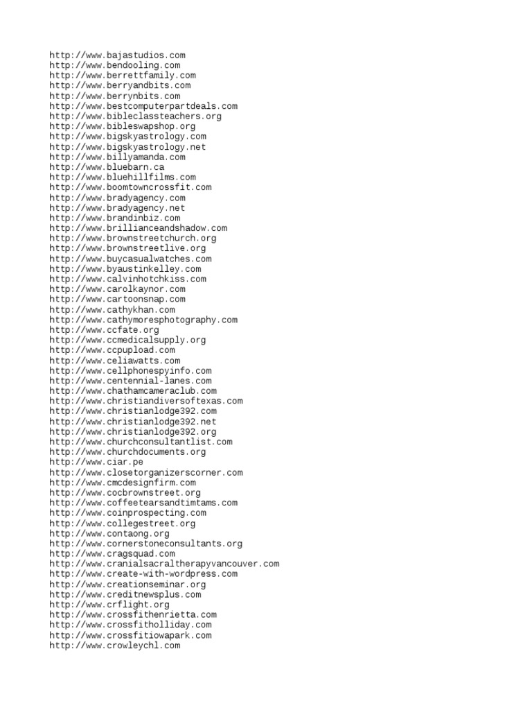 Diverse Websites and Services List | PDF
