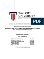 Project 1: Case Study of Building Services in Multi-Storey Buildings Involving Public Use