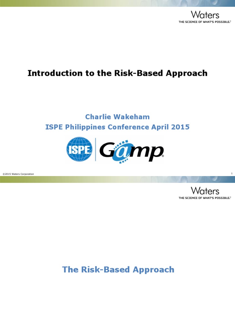 4 - Case Study On A Risk-Based Approach To Validation - For Review ...