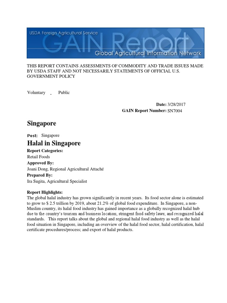 SG Report | PDF | Fast Food Restaurants | Food Industry