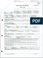 Formation Evaluation Log - Daily Geology Report