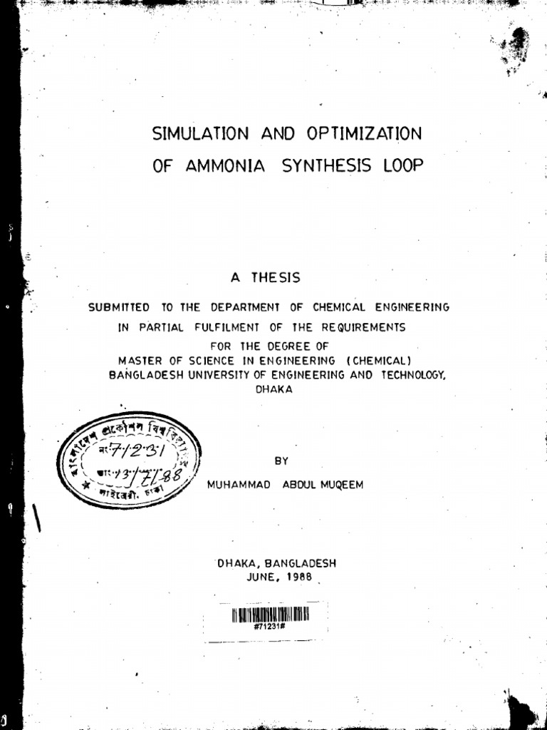 Full Thesis | PDF | Mathematical Optimization | Chemical Reactions