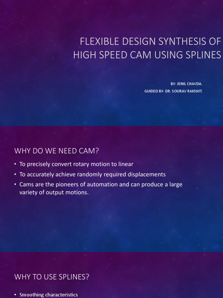 High-Speed Cam Design with Splines | PDF
