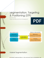 Segmentation, Targeting & Positioning (STP)