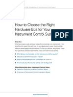 Choose Right Hardware Bus