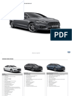 New Ford Mondeo - Customer Ordering Guide and Price List: Effective From 1st April 2019