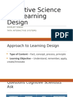 Cognitive Science and Learning Design - Wip