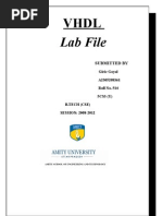 VHDL Lab File