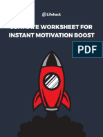 Ultimate Worksheet For Instant Motivation Boost