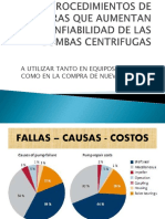 Procedimiento que aumenta la confiabilidad de las bombas centrífugas