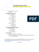 Argumentative Essay Outline