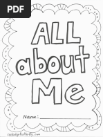 All About Me Book Free Prin Tables