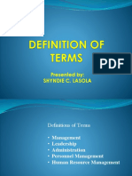 Elements of Personnel Management