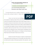 Effects of Pantawid Pamilyang Pilipino Program on Selected Beneficiaries