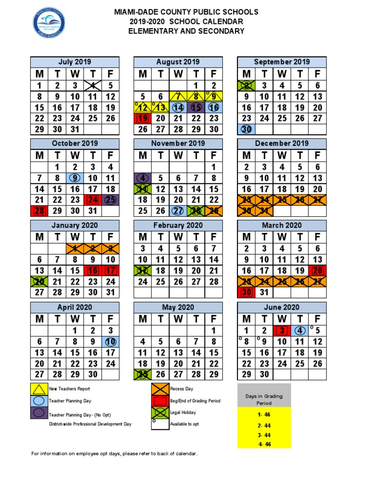 19-20 Calendar | PDF | Academic Term | Schools