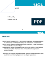 Liquid Crystal Devices: Dr. Sally E. Day S.day@ee - Ucl.ac - Uk