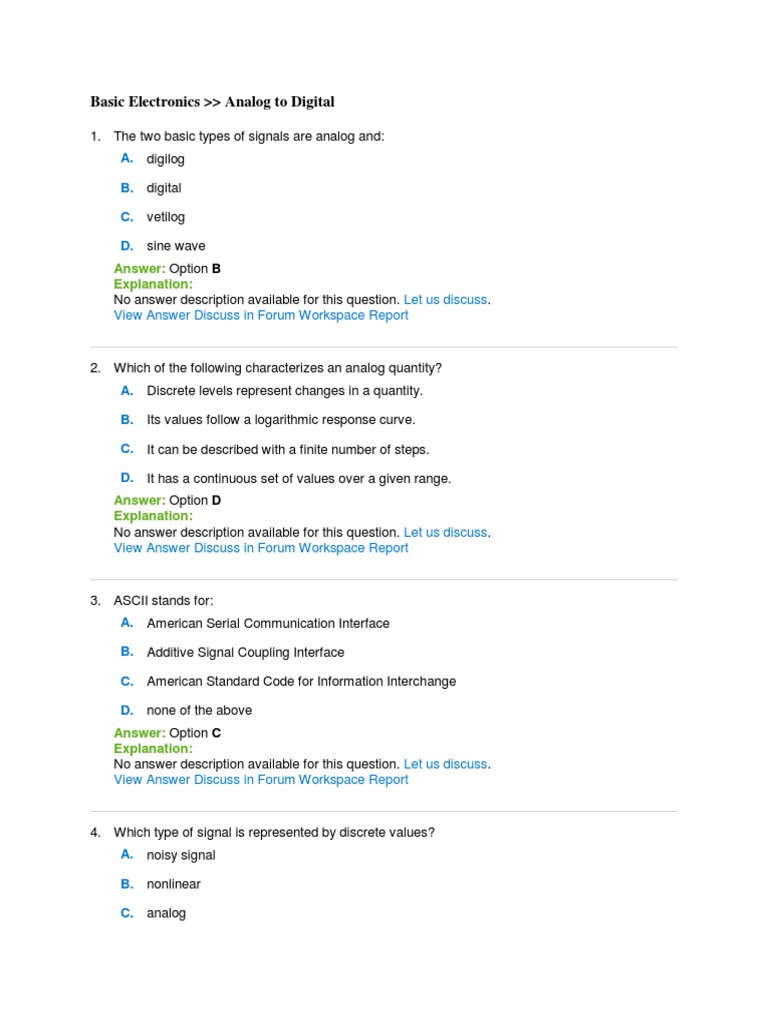Analog To Digital 1 | PDF | Teaching Methods & Materials | Technology ...