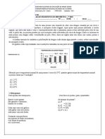 Avaliação Diagnóstica Matemática 7º Ano