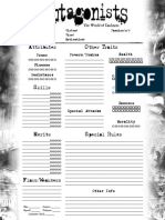 Antagonist Sheet Wod