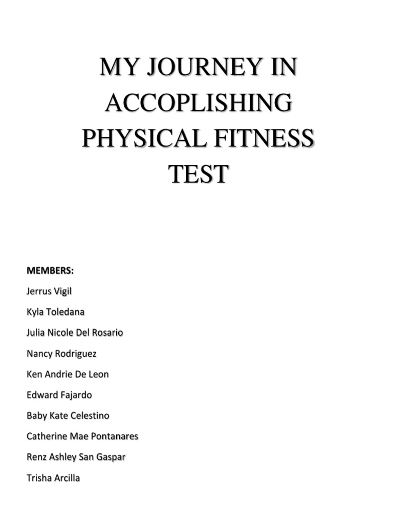 Physical Fitness Test Insights and Benefits | PDF