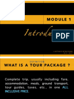 Module 1 Tour Packages