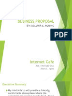Business Proposal: By: Allona S. Aquino