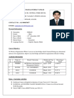 Mahendra Kumar Vankar Resume