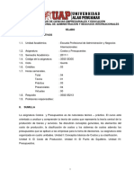 Silabo de Costos y Presupuestos UAP