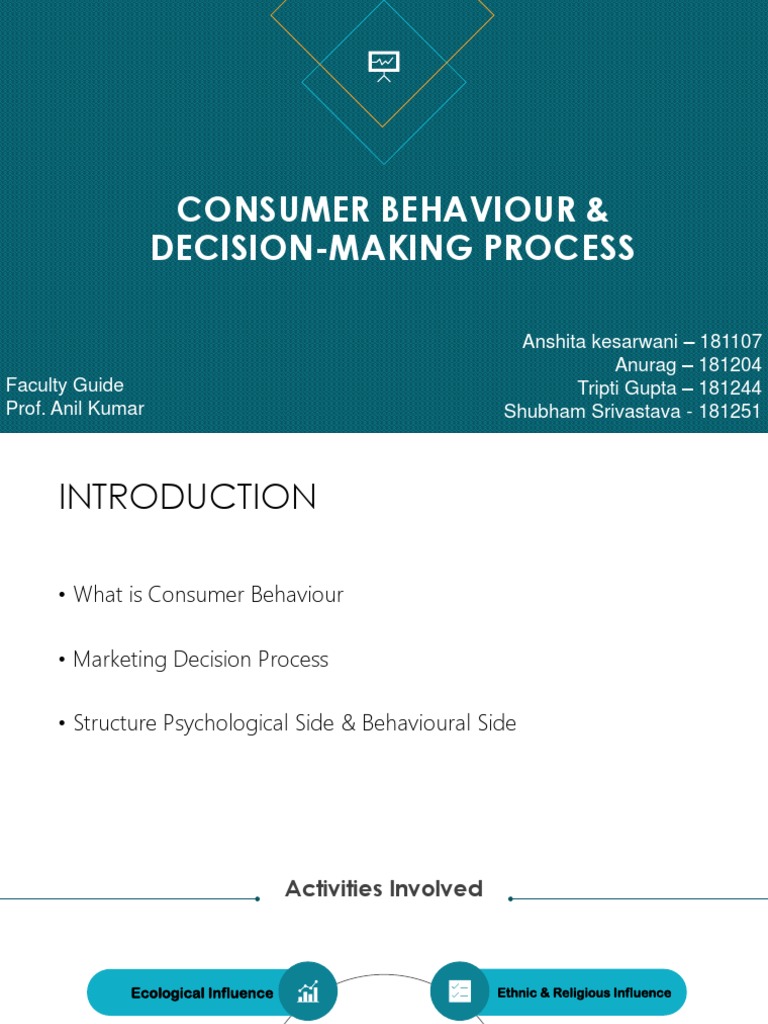 Consumer Behavior & Decision-Making Analysis | PDF | Consumer Behaviour ...