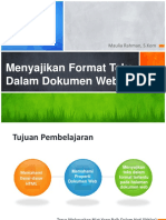 Menyajikan Format Teks Dalam Dokumen Web - PPSX