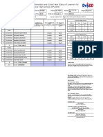 Teniapan NHS School Form 5A (SF 5A)