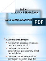 Bab 6 Cara Mula Perniagaan