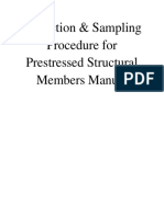 Inspection Sampling Procedure For Pre Stressed Structural Members