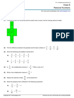 Grade 8 Rational Numbers in