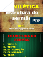 HOMILETICA Estrutura Do Sermao