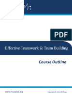 Effective Teamwork & Team Building: Course Outline