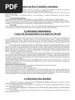 A Literatura Informativa