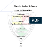 Planeación Matemáticas 10º - 2019