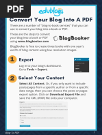 Convert Your Blog Into A PDF: Export