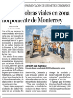 07-08-19 Arrancan obras viales en zona norponiente de Monterrey