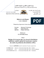 Réglage de La Tension Dans Un Réseau de Distribution Radial Par Contrôle Optimal de La Puissance Réactive Des Unités de Production Décentralisées (DGS) .