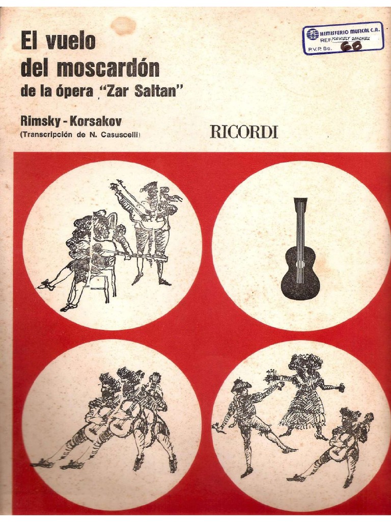 El Vuelo Del Moscardon by N RimskyKorsakoved Transcription N Casuselli Edition Ricordi PDF