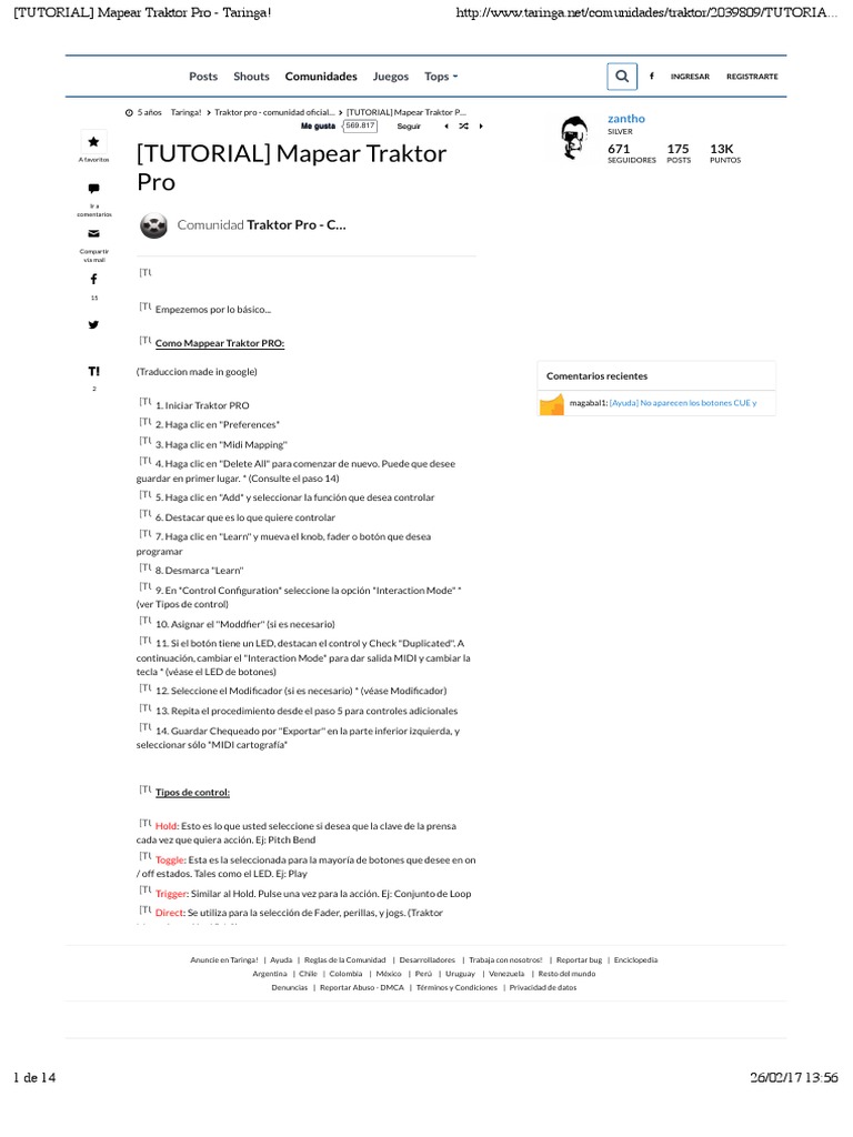 Tutorial de Mapeo para Traktor Pro | PDF | Tecnología de medios ...